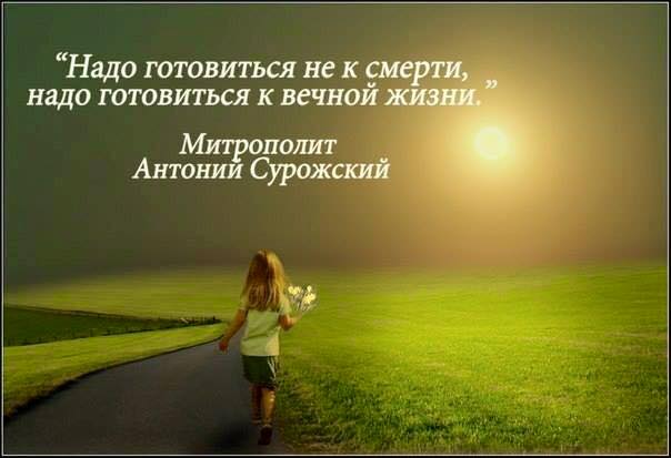 На подготовку к вечной жизни уходит все отпущенное время в этой.