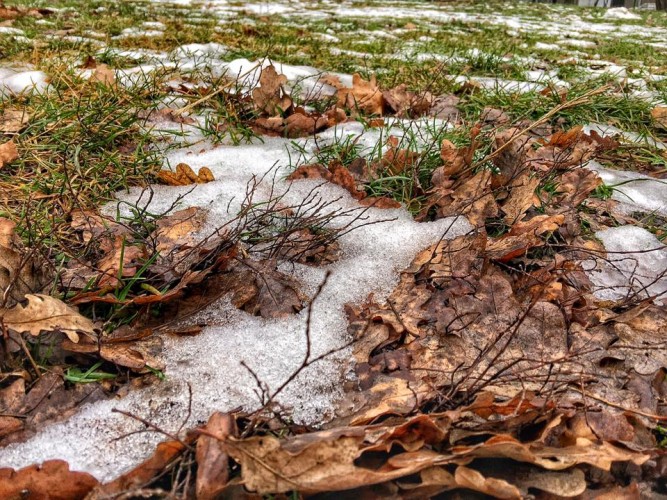 Зима решила не праздновать НОВЫЙ ГОД , ей и в старом досталось.